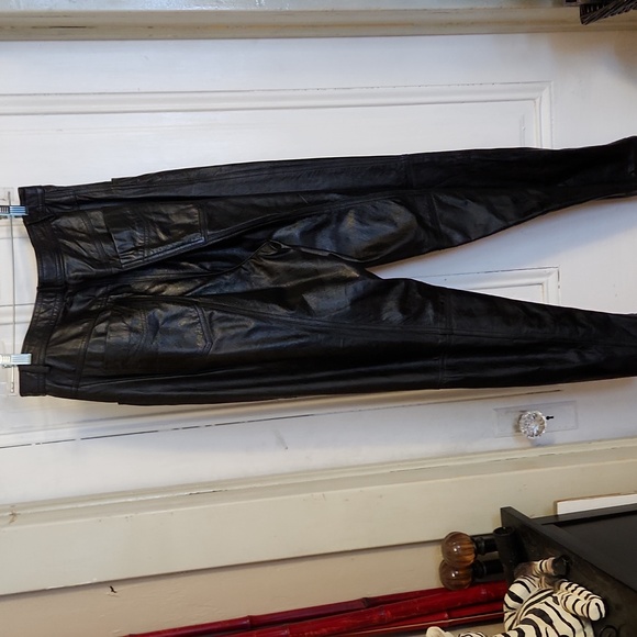 Black Leather Pants - Picture 4 of 7